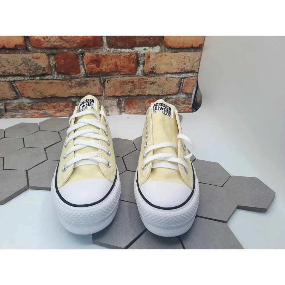 Converse All Star Platform Lift Low Butter Yellow Women Sz 9.5 Sneakers 2022 NIB